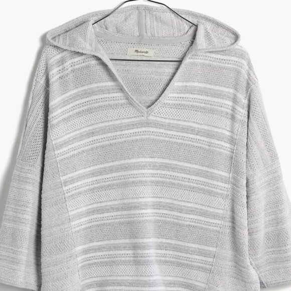 Madewell Short-Sleeve Fringe Hoodie - Picture 2 of 8